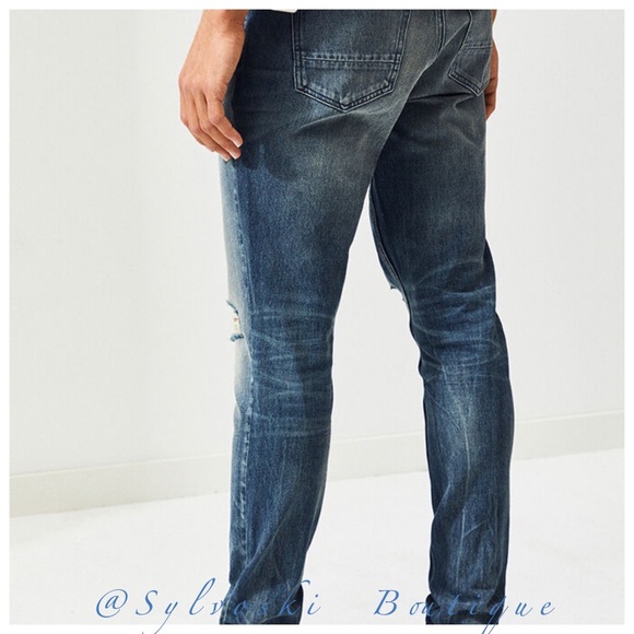 🔥PacSun Medium Indigo Stacked Skinny Jeans - Picture 7 of 10